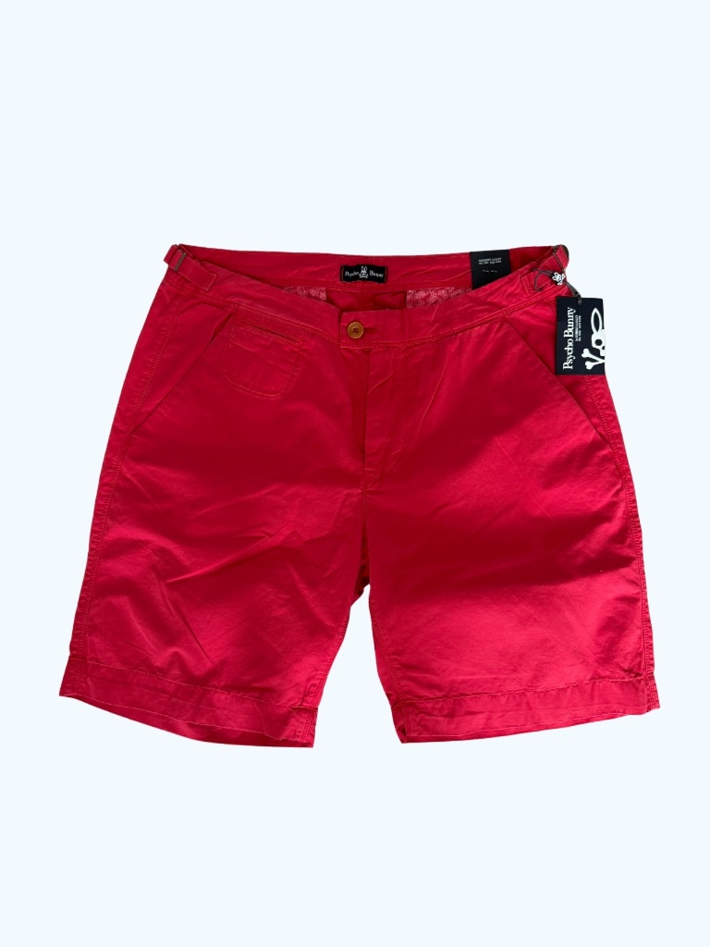 NWT Psycho Bunny Triumph Shorts 100% Cotton Red Sz 34